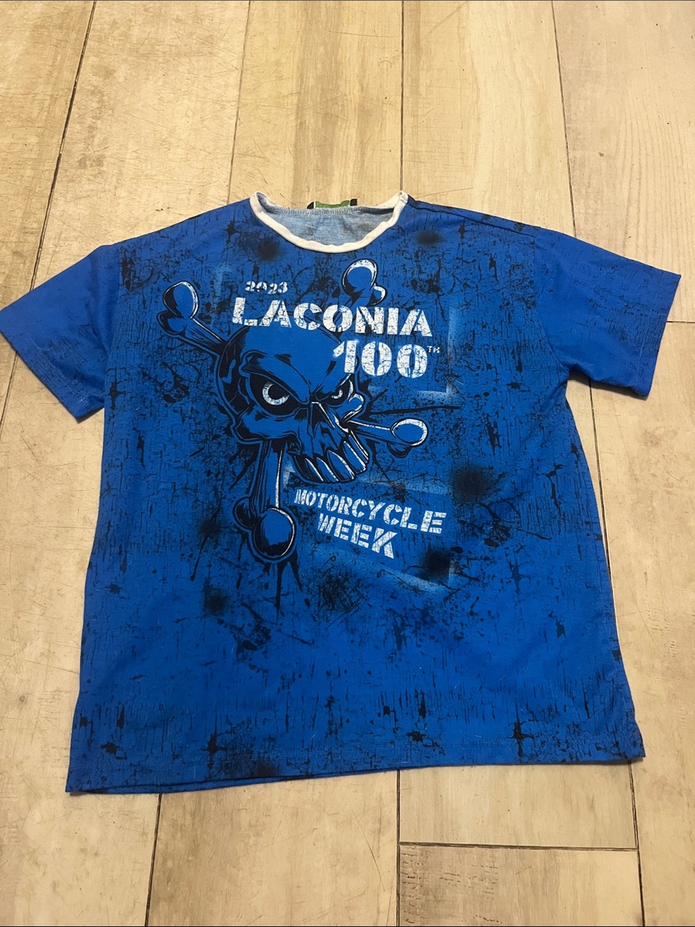 Boys (8) Laconia- 100th anniversary-bike week kids Short-Sleeve Graphic Tee